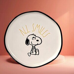 Rae Dunn X Peanuts Snoopy All Smiles Breakfast / Dessert / Salad Plate